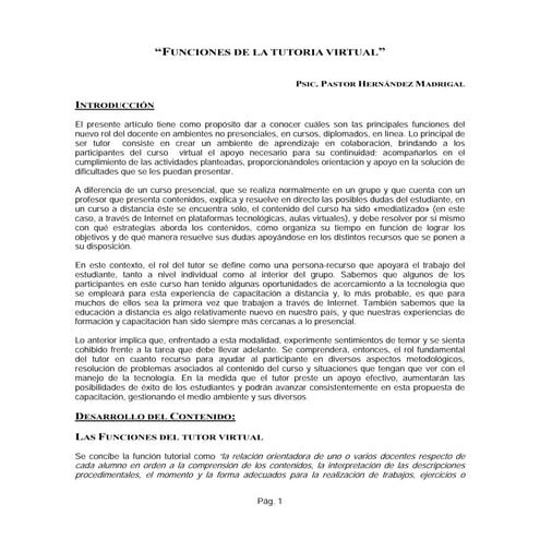 Funciones tutoria-virtual