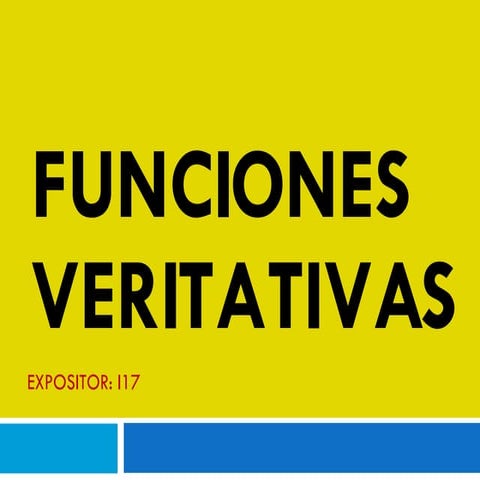 Funciones Veritativas