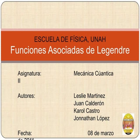 Funciones asociadas de legendre (final)