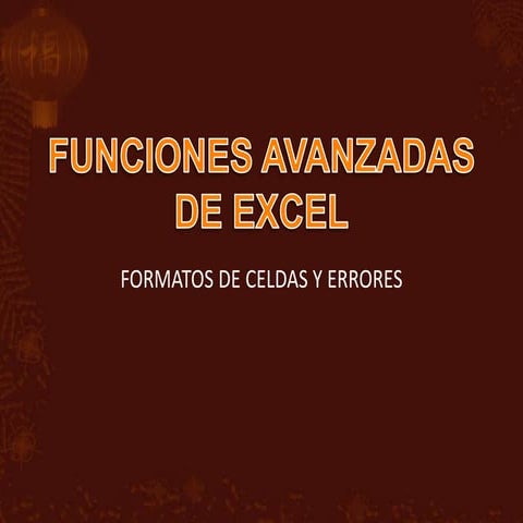 Funciones avanzadas de excel