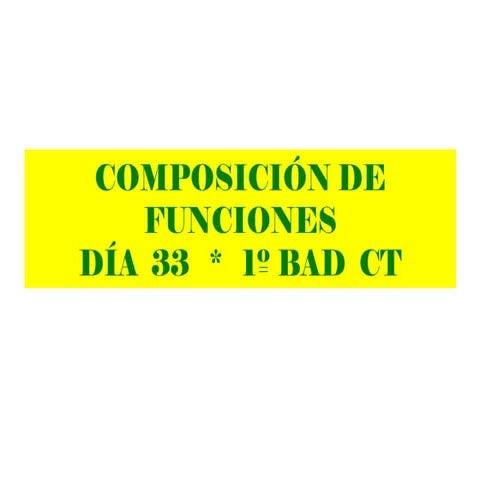 Funciones compuestas