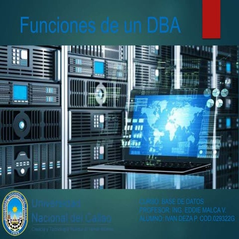 Funciones de un DBA | PPTX