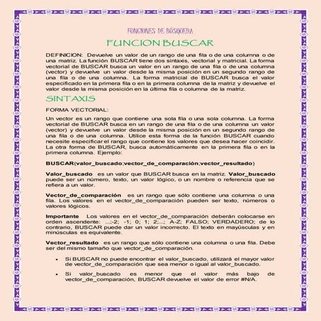 Funciones de búsqueda