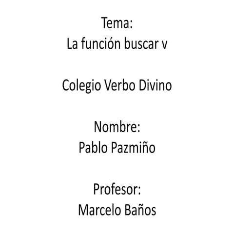 Función de buscar v