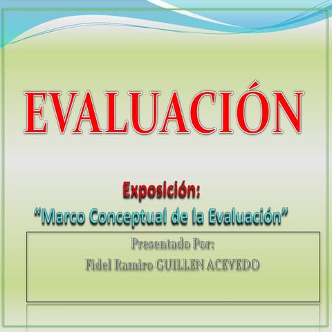 Funciones de evaluacion
