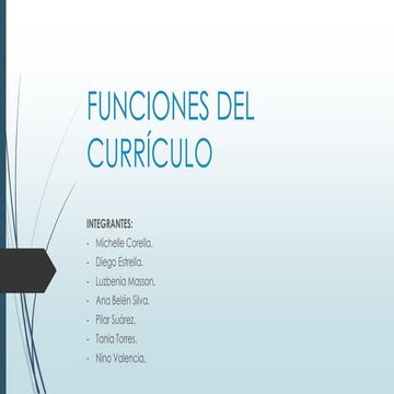 Funciones del currículo_ ANA BELEN SILVA