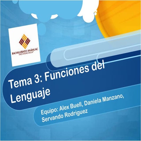 Funciones del lenguaje