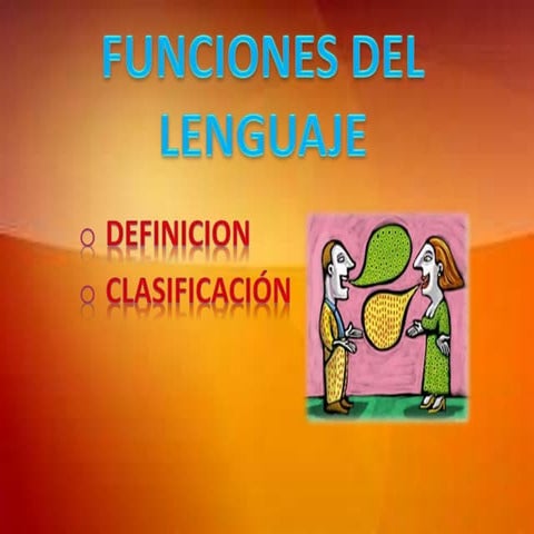 Funciones del lenguaje