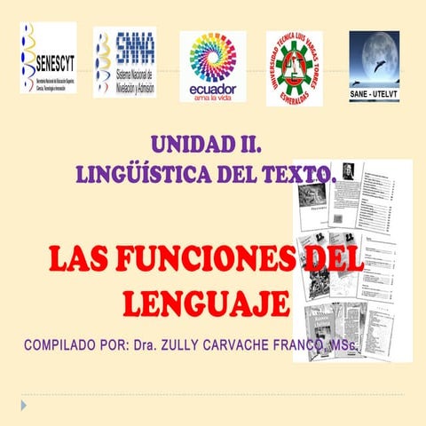 Funciones del lenguaje. unidad 2