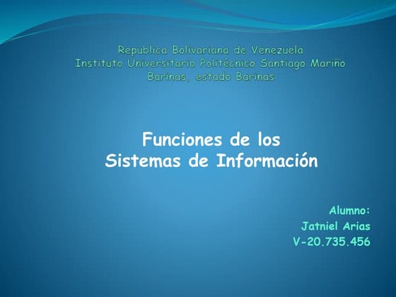 Mapa mental Sistema de informacion | PPTX