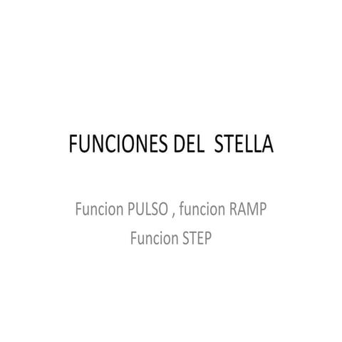 Funciones del  stella