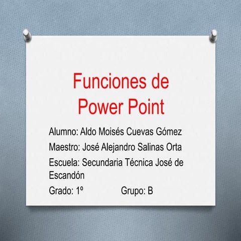 Funciones de power point