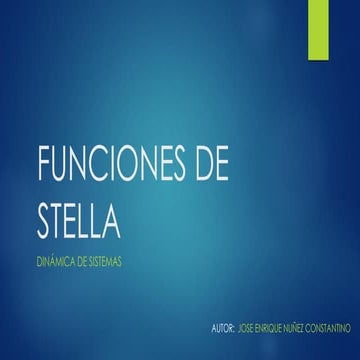 Funciones de stella | PDF