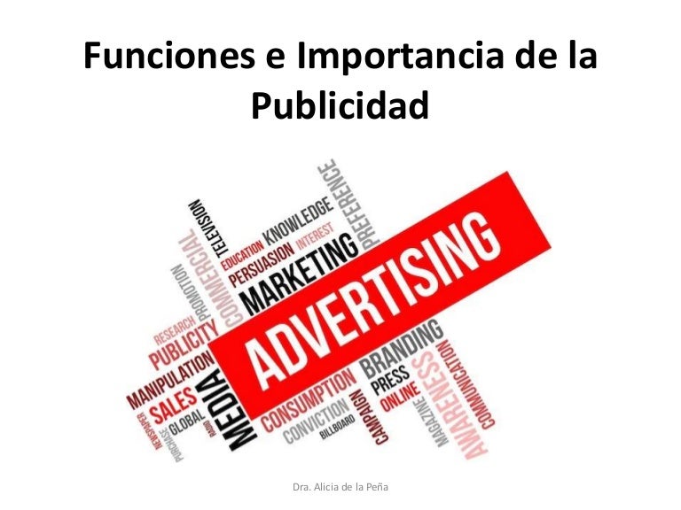 Funciones e importancia de la publicidad