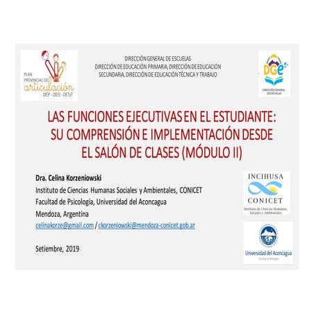 Funciones ejecutivas