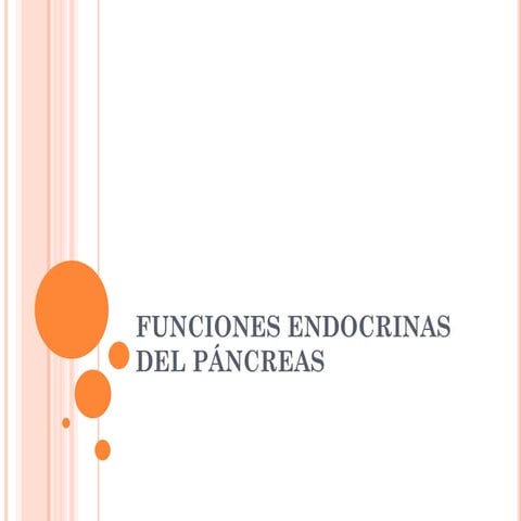 Funciones endocrinas del páncreas