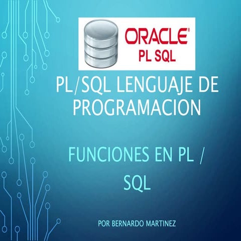Funciones en plsql