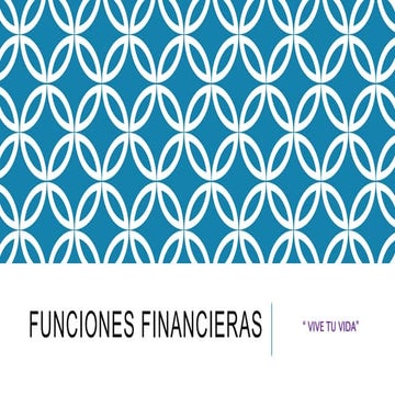Funciones financieras