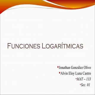 Funciones logarítmicas