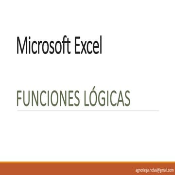 Funciones logicas