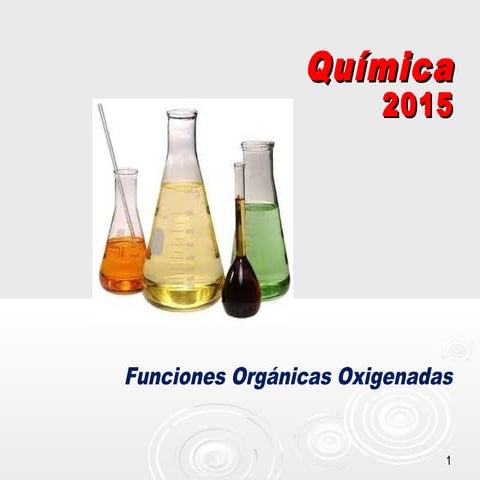 Funciones oxigenadas