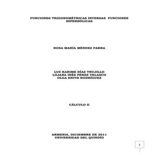 Funciones trigonométricas inversas