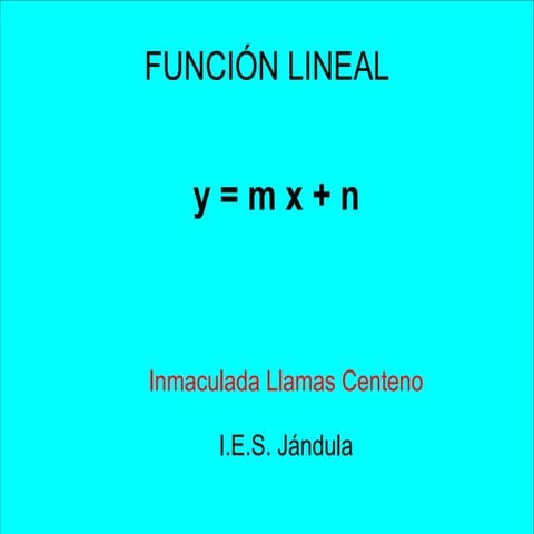 Funcion lineal