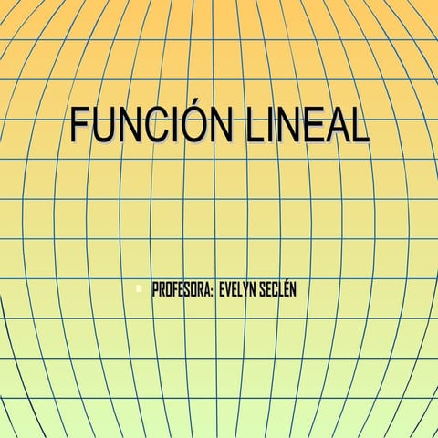Funcion lineal | PPT