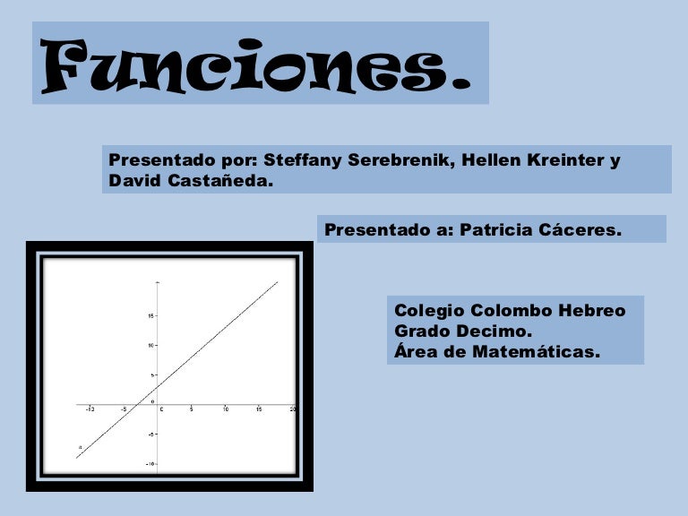 Funcion Lineal Presentacion