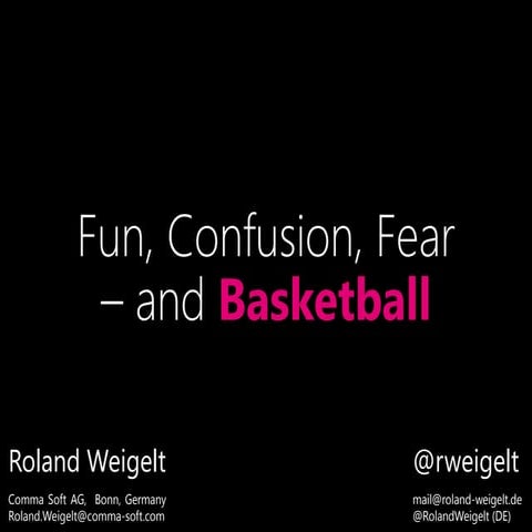 Fun, Confusion, Fear and Basketball (UX Lx 2014)