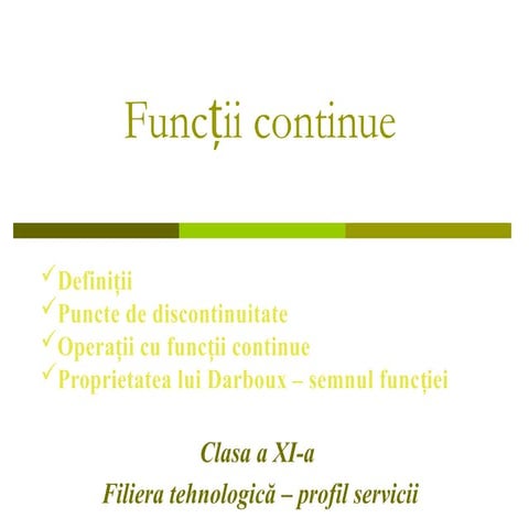 functii continue proprietatea lui darboux