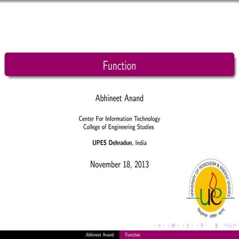 Function in C | PPT