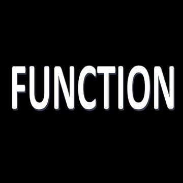 Function