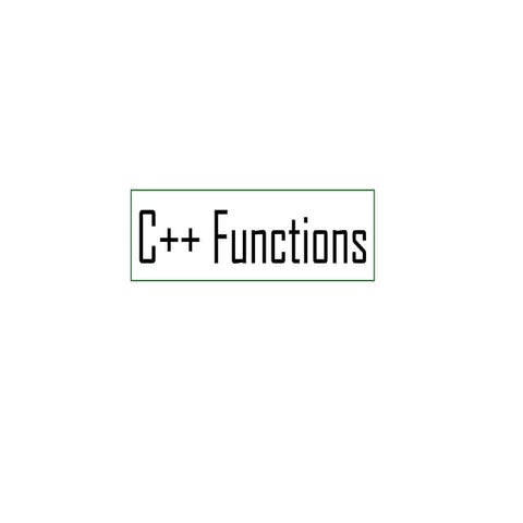 Functions in c++ | PPTX