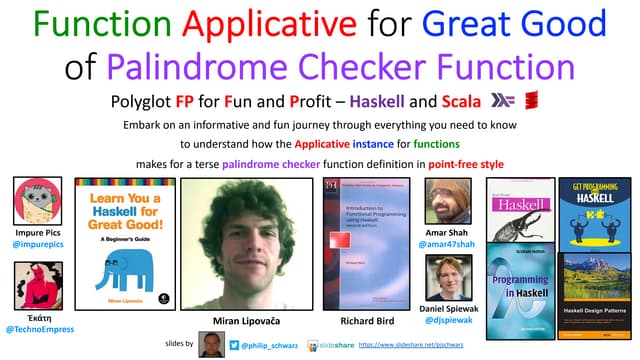 Function Applicative for Great Good of Palindrome Checker Function - Polyglot...