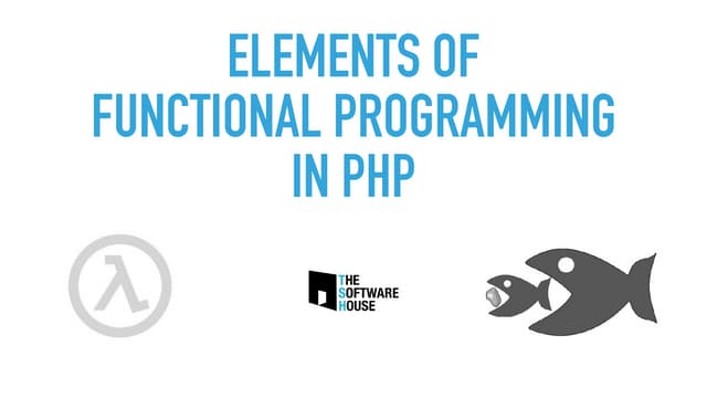 Elements of Functional Programming in PHP