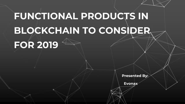 Functional Products in blockchain PPT functional-products-in-blockchain-ppt