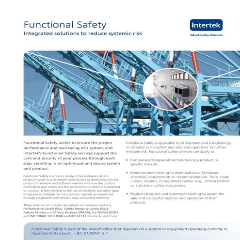 Functional safety-overview