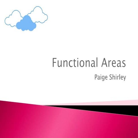 Functional areas