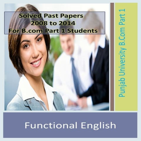 Functional English Solved papers b.com part 1 