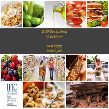 Functional food consumer survey media webcast