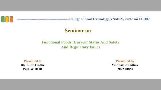 Functional foods law and regulations in Vietnam | PDF