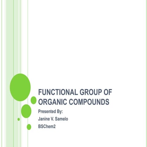 Functional group of organic compounds
