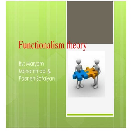 Functionalism Theory | PDF | Science