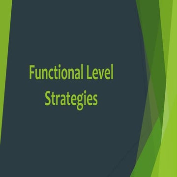 StrategyFunctional Level Strategies.pptx