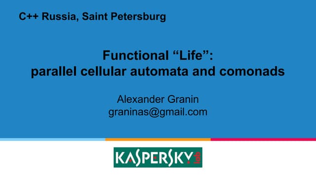Functional "Life": parallel cellular automata and comonads