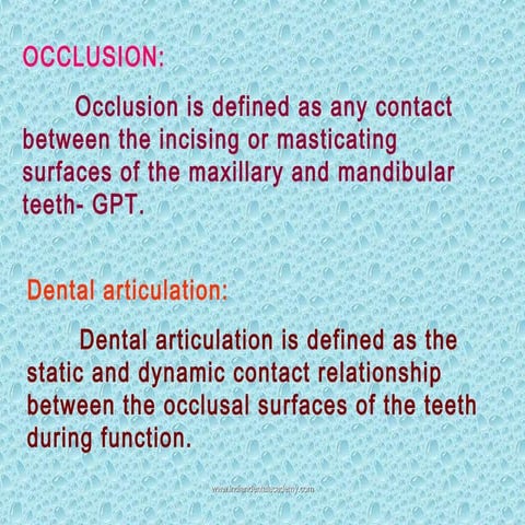Functionally generated path  occlusion final/ cosmetic dentistry training