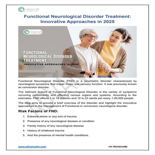 Functional Neurological Disorder: Causes, Diagnosis, and Treatment | PDF