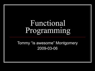 Introduction to Functional Programming in JavaScript