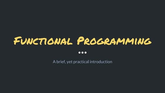 Functional Programming | PPT